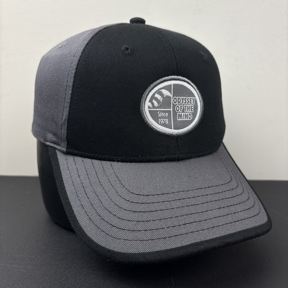 Odyssey Of The Mind Hat Cap Since 1978 Patch Black Gray Adjustable Snapback